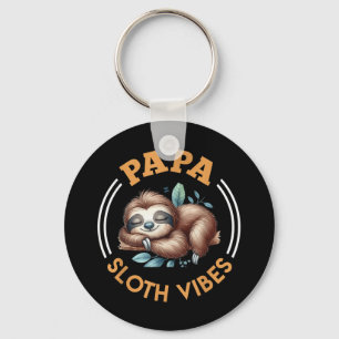 Future Pater Papa Sloth Vibes Funny Soon-to-be Da Schlüsselanhänger
