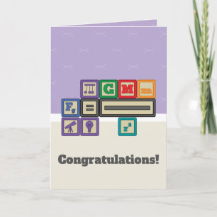 Future Physicist's Blocks Greeting Card Karte