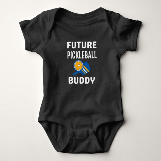 Future Pickleball Buddy Baby Strampler (Vorderseite)