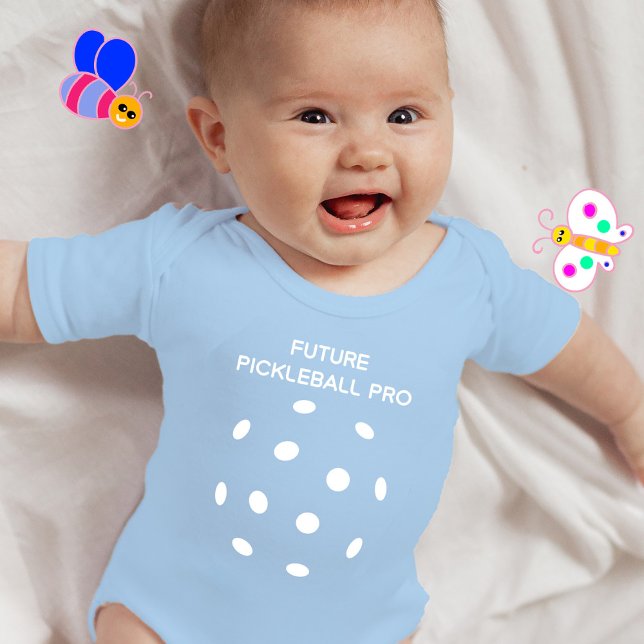 Future Pickleball PRO blau Baby Strampler (Von Creator hochgeladen)