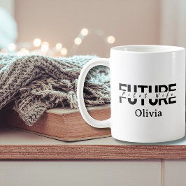 Future Pilot Wife Wedding Simple Script Romantic Kaffeetasse