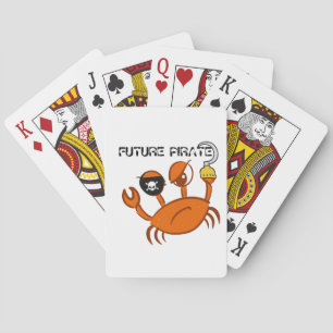 Future Pirate Niedlich Crab Personalisiertes Gesch Spielkarten