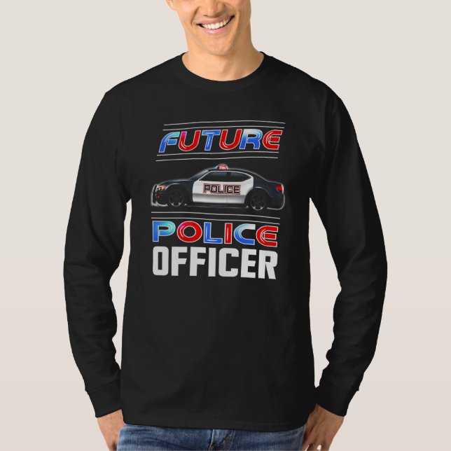 Future Police Officer Costume Future Poli T-Shirt (Vorderseite)