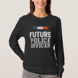 Future Police Officer Fun Novelty Patriotic Karrie T-Shirt