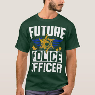 Future Police Officer Uniform Hat Funny Pun T-Shirt
