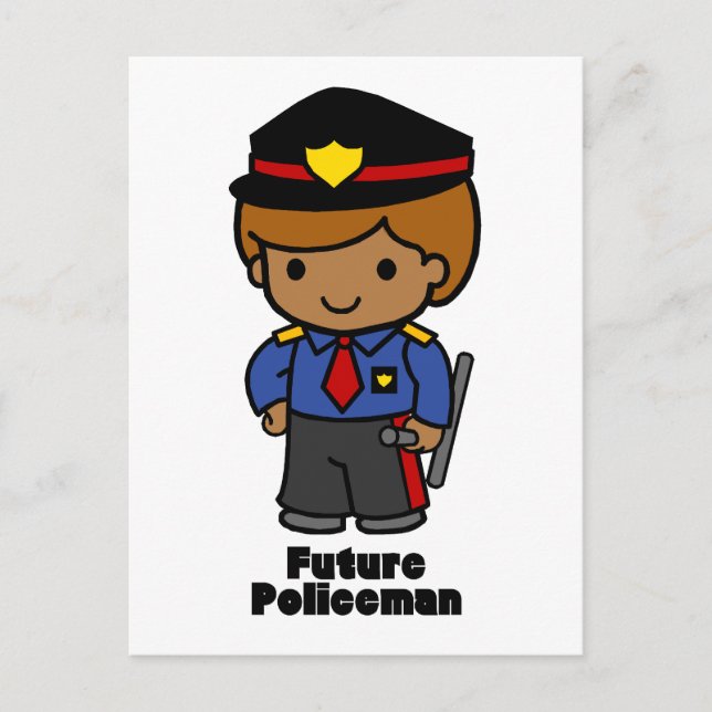 Future Policeman - Junge Postkarte (Vorderseite)