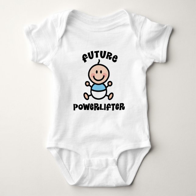 Future Powerlifter Baby-Geschenk Baby Strampler (Vorderseite)