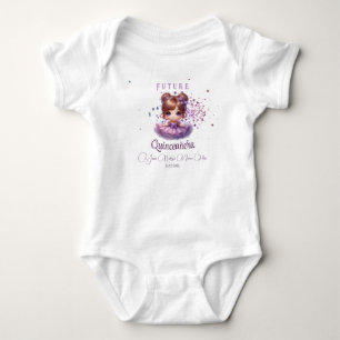 Future Quinceañera Baby Outfit - Lilac Lila Gesche Strampler