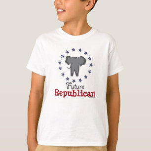 Future republikanische Elephant Kids Ringer T-Shir T-Shirt