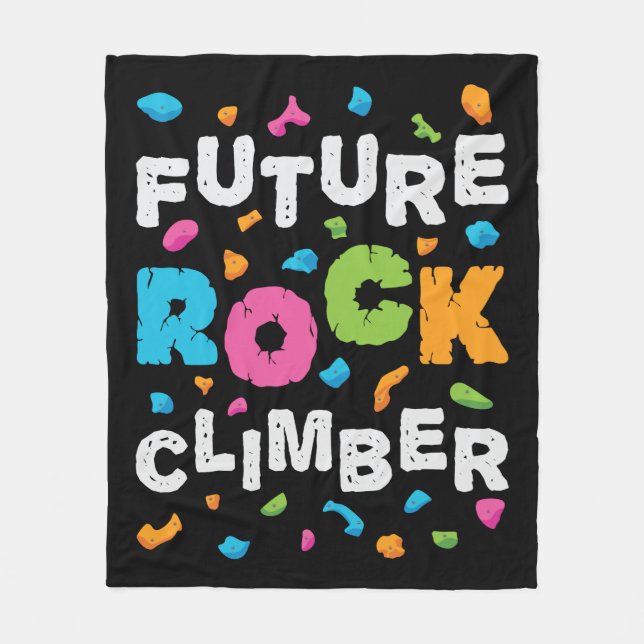 Future Rock Climber Fleecedecke (Vorderseite)