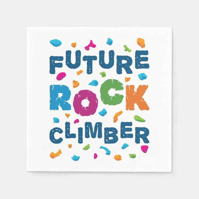 Future Rock Climbing Serviette (Vorderseite)