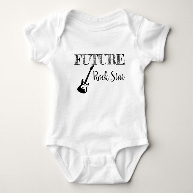 Future Rock Star Baby Bodysuit Baby Strampler (Vorderseite)