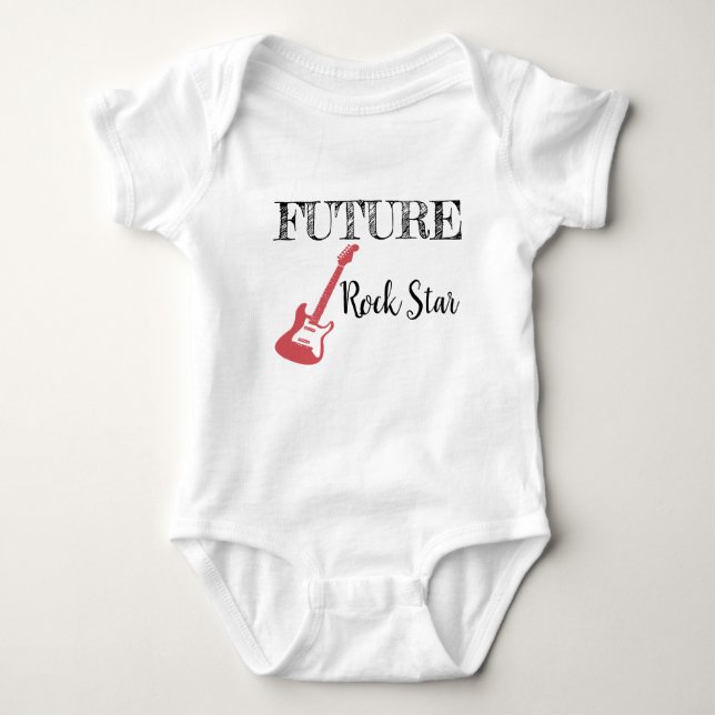 Future Rock Star Baby Bodysuit Baby Strampler (Vorderseite)