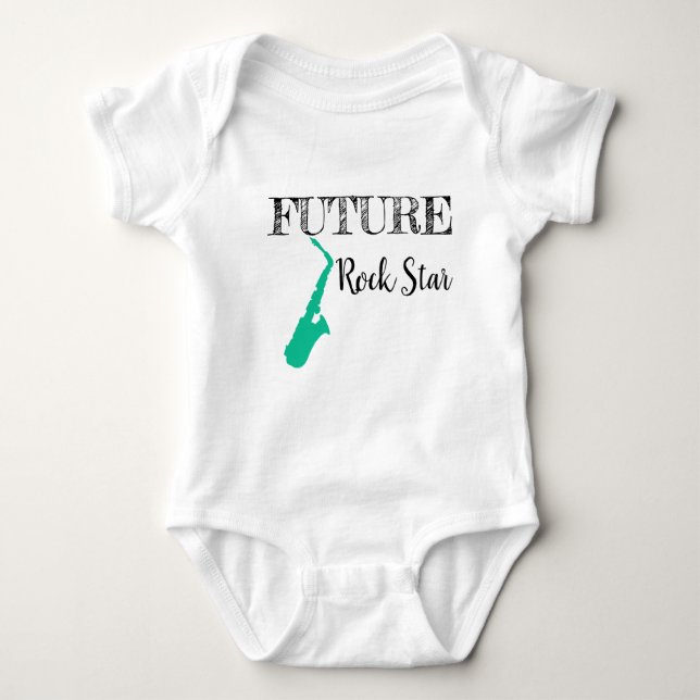 Future Rock Star Baby Bodysuit Baby Strampler (Vorderseite)