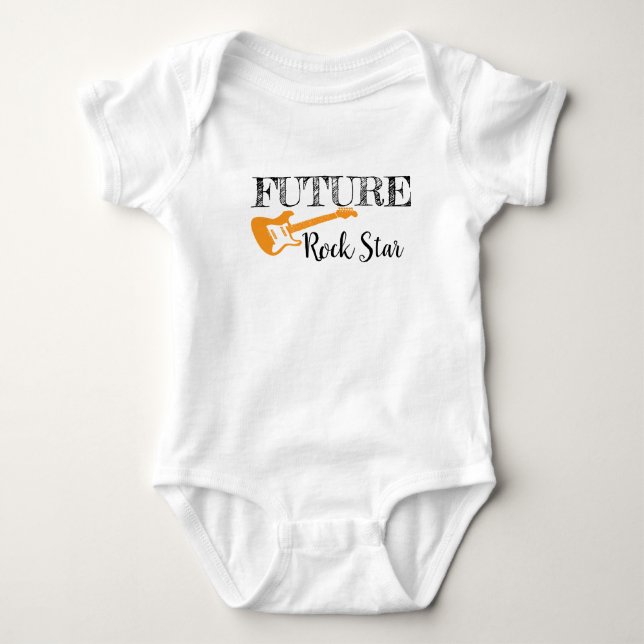 Future Rock Star Baby Bodysuit Strampler (Vorderseite)