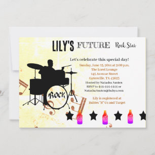 Future Rock Star Baby Shower Einladung