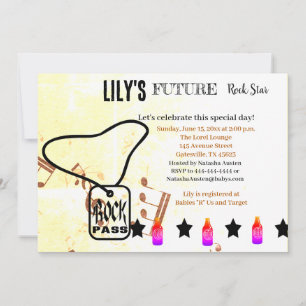 Future Rock Star Baby Shower Einladung