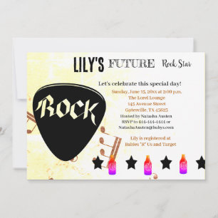 Future Rock Star Baby Shower Einladung