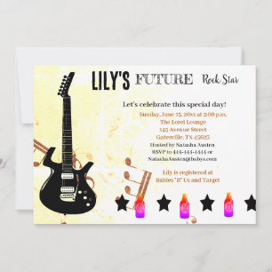Future Rock Star Baby Shower Einladung