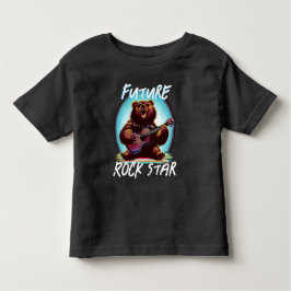 Future Rock Star farbenfroher Bär Kleinkind T-shirt