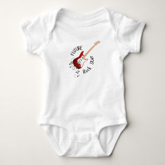 "Future Rock Star" Red Baby One Piece Strampler