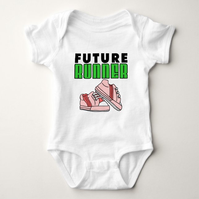 Future Runner Girl Baby Strampler (Vorderseite)