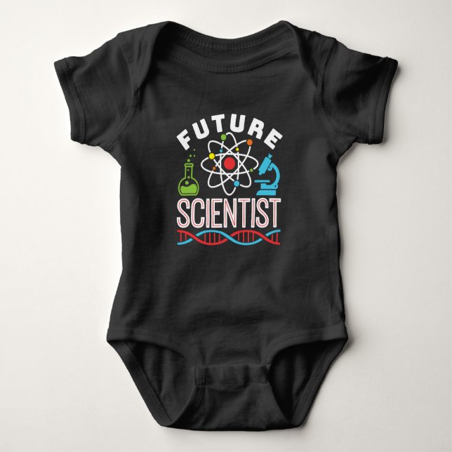 Future Scientiscience Lover Baby Strampler (Vorderseite)