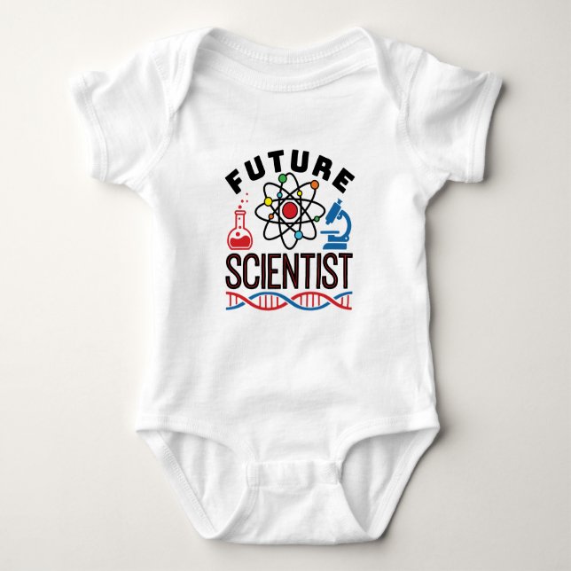 Future Scientiscience Lover STEM Baby Strampler (Vorderseite)