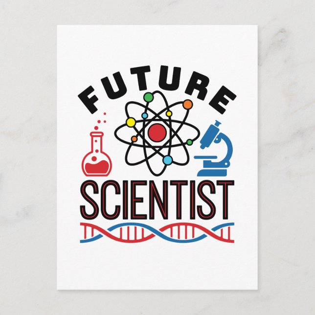Future Scientiscience Lover STEM Postkarte (Vorderseite)