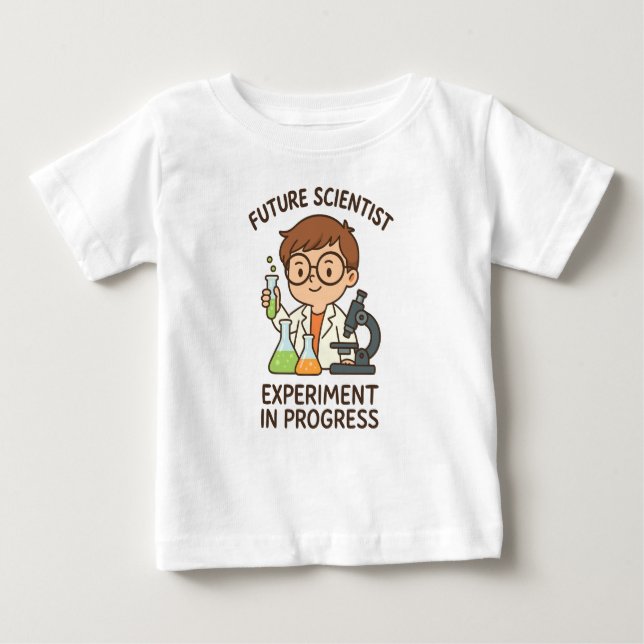 Future Scientist - Experiment in Progress Baby T-shirt (Vorderseite)