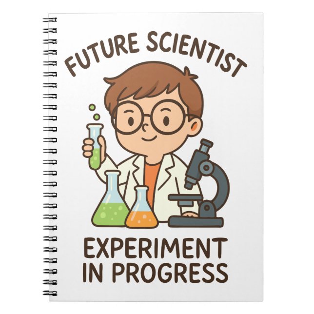 Future Scientist - Experiment in Progress Notizblock (Vorderseite)