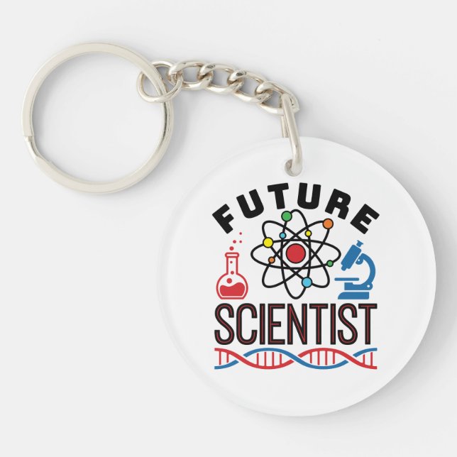 Future Scientist PopSocket Schlüsselanhänger (Vorderseite)