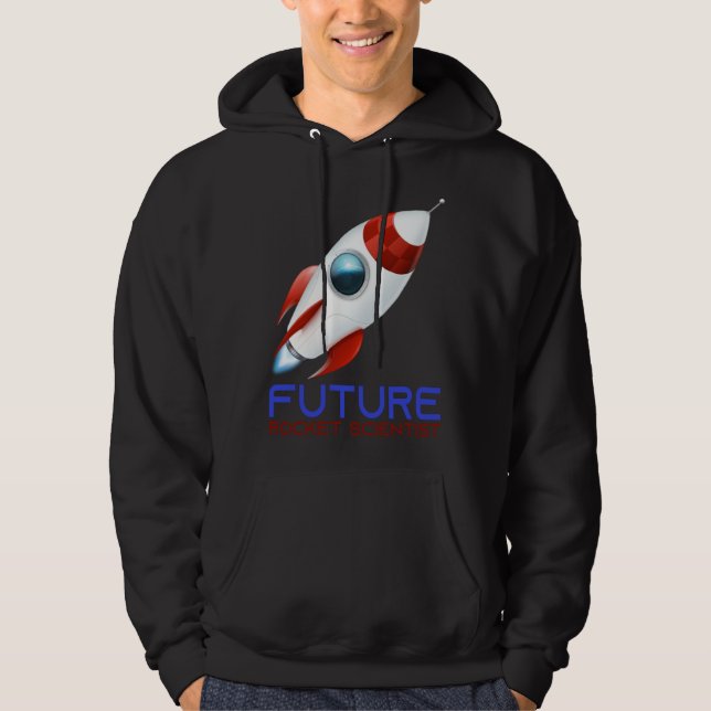 Future Scientist Science Rocket Ship Kids  Astrona Hoodie (Vorderseite)