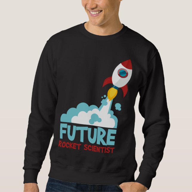 Future Scientist Science Rocket Ship Kids  Astrona Sweatshirt (Vorderseite)