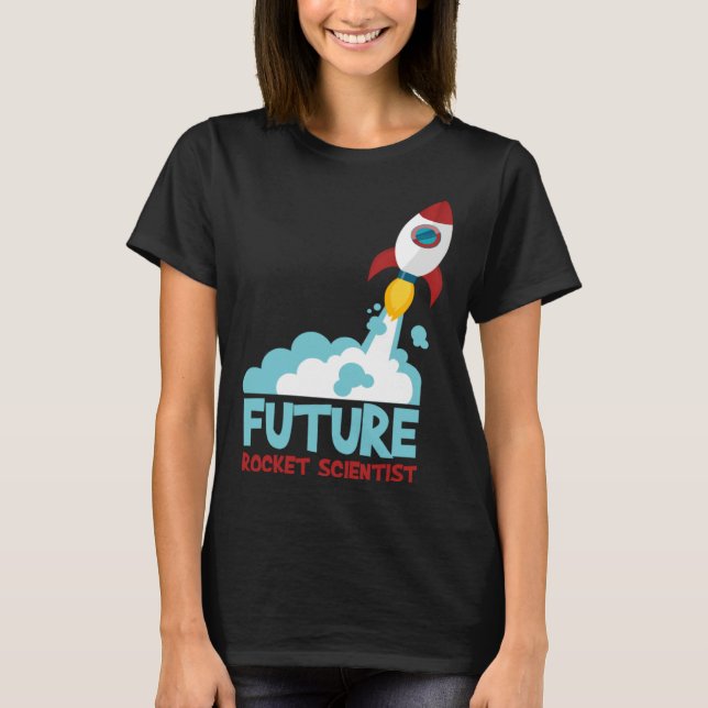 Future Scientist Science Rocket Ship Kids  Astrona T-Shirt (Vorderseite)