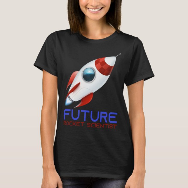 Future Scientist Science Rocket Ship Kids  Astrona T-Shirt (Vorderseite)