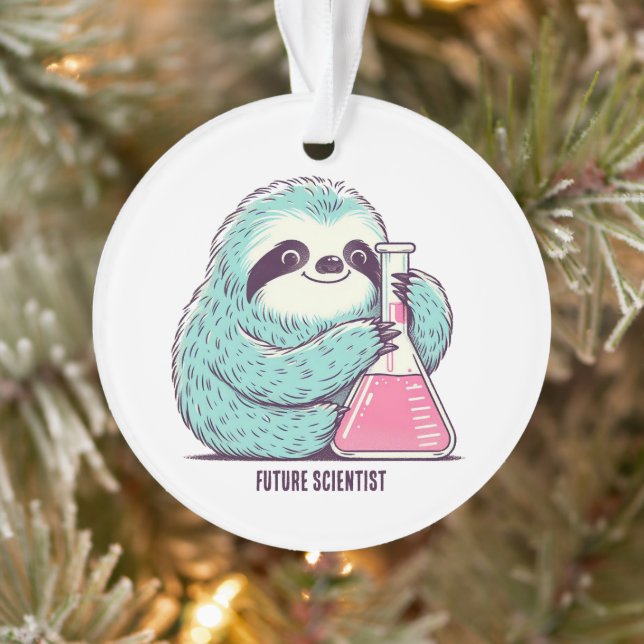 Future Scientist Sloth Ornament (Baum)