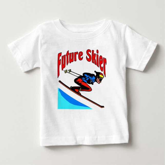 Future Skier Baby T-shirt (Vorderseite)