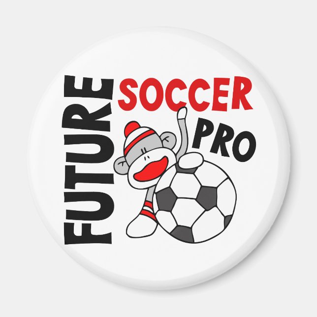 Future Soccer Pro Sock Monkey Magnet (Vorne)