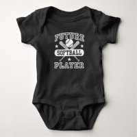 Future Softball Player Baby Bodysuit