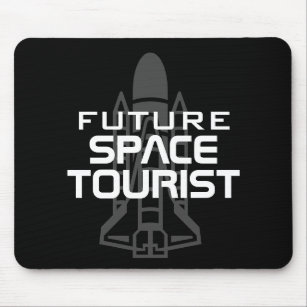 Future Space Tourist-Shuttle-Startzeichen Mousepad
