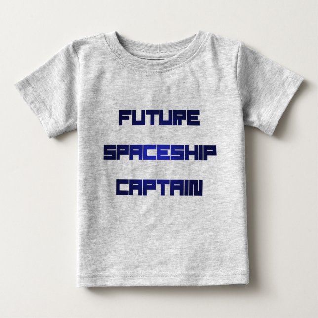Future Spaceship Captain Baby T-shirt (Vorderseite)