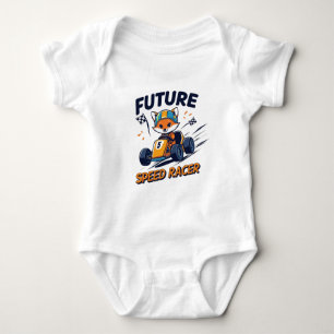 Future Speed Racer Niedlich Go-Kart & Baby Fox Rac Baby Strampler