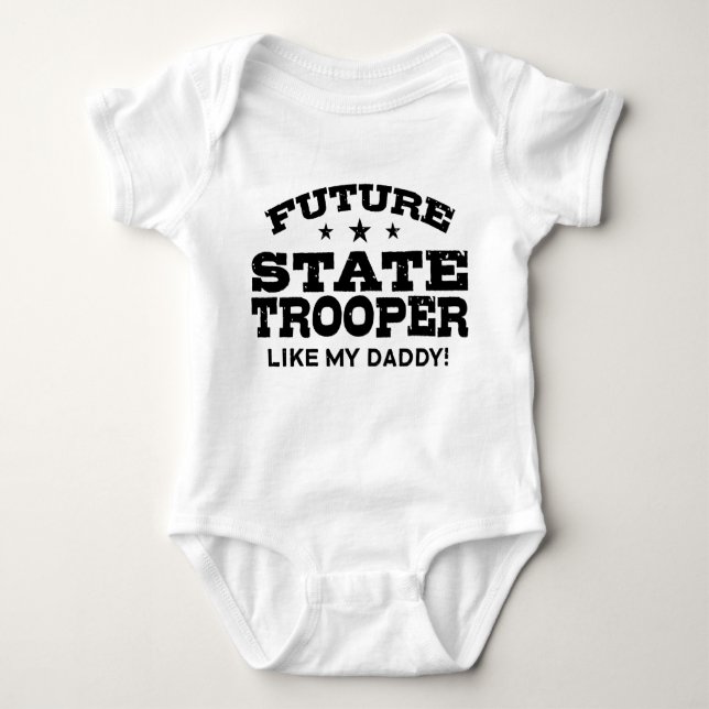 Future Staat Trooper Baby Strampler (Vorderseite)