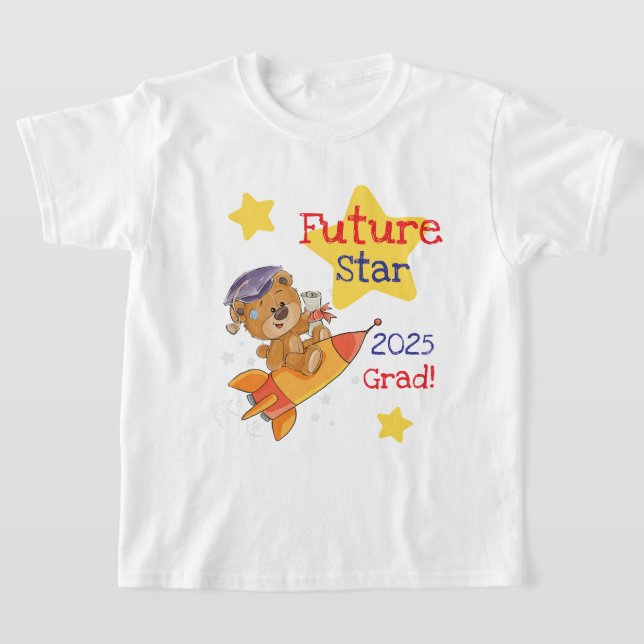 Future Star Abschluss T - Shirt - Grad Rocket 2025 (Ablage )