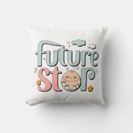 Future Star - Niedliche Baby Footprints Kissen