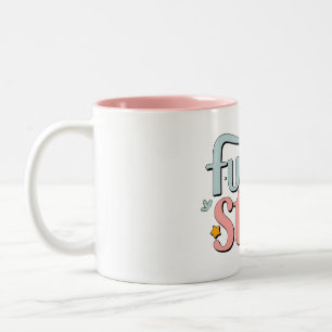 Future Star - Niedliche Baby Footprints Zweifarbige Tasse