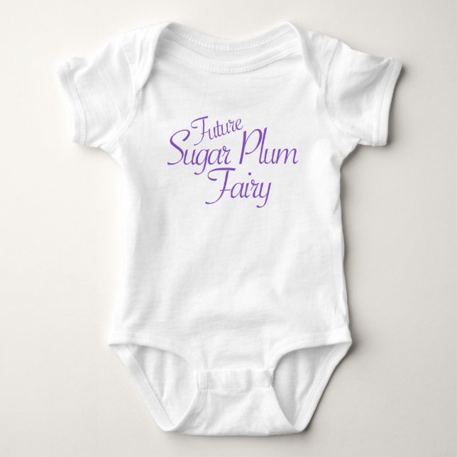 Future Sugar Plum Fairy Nutcracker Baby Strampler (Vorderseite)