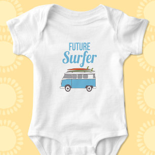 Future Surfer Surfbrett Baby Strampler