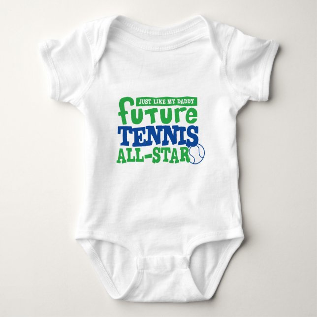 Future Tennis All Star - Junge Baby Strampler (Vorderseite)